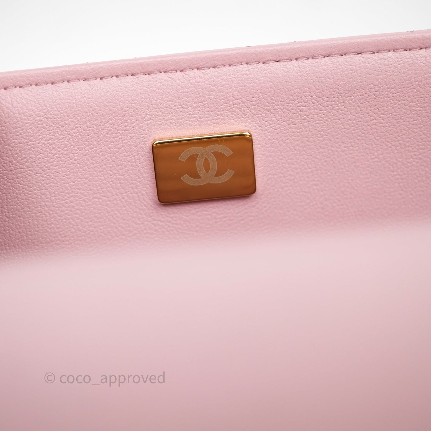 Chanel Top Handle Mini Rectangular Flap Lilac Pink Lambskin Gold Hardware