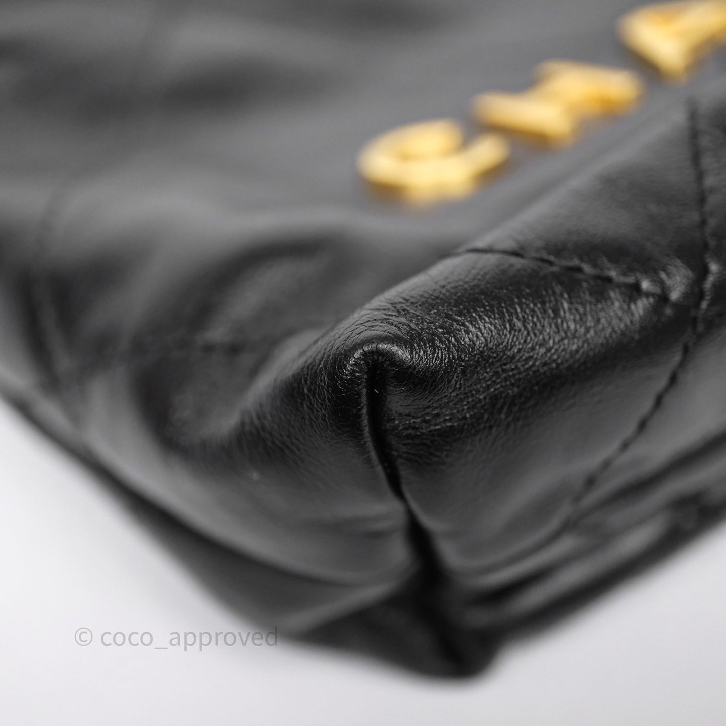 Chanel 22 Mini Bag Black Crumpled Calfskin