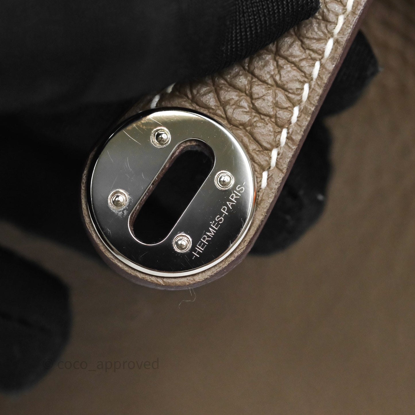 Hermès Mini Lindy 20 Etoupe 18 Clemence Palladium Hardware