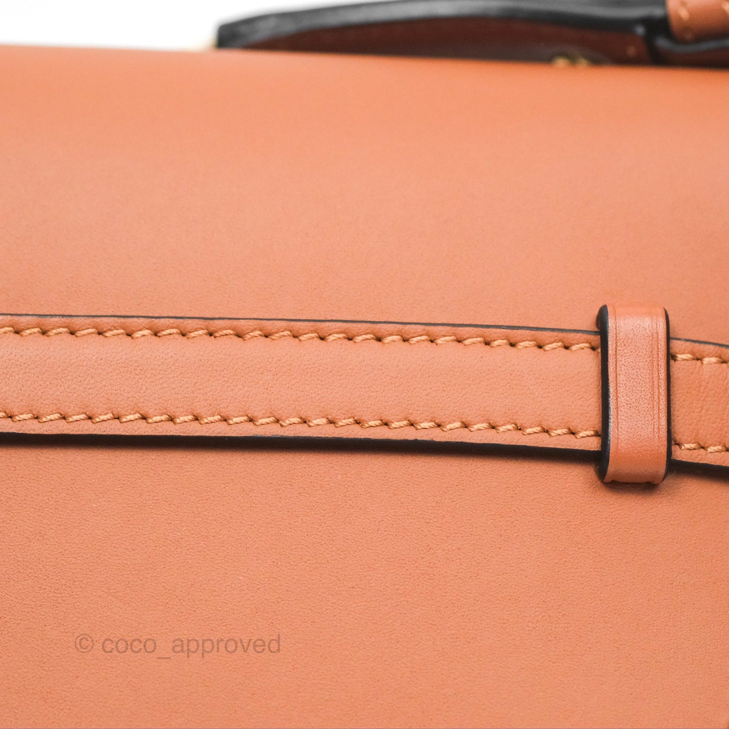 Loewe Mini Gate Dual Bag in Soft Calfskin & Jacquard Strap Tan