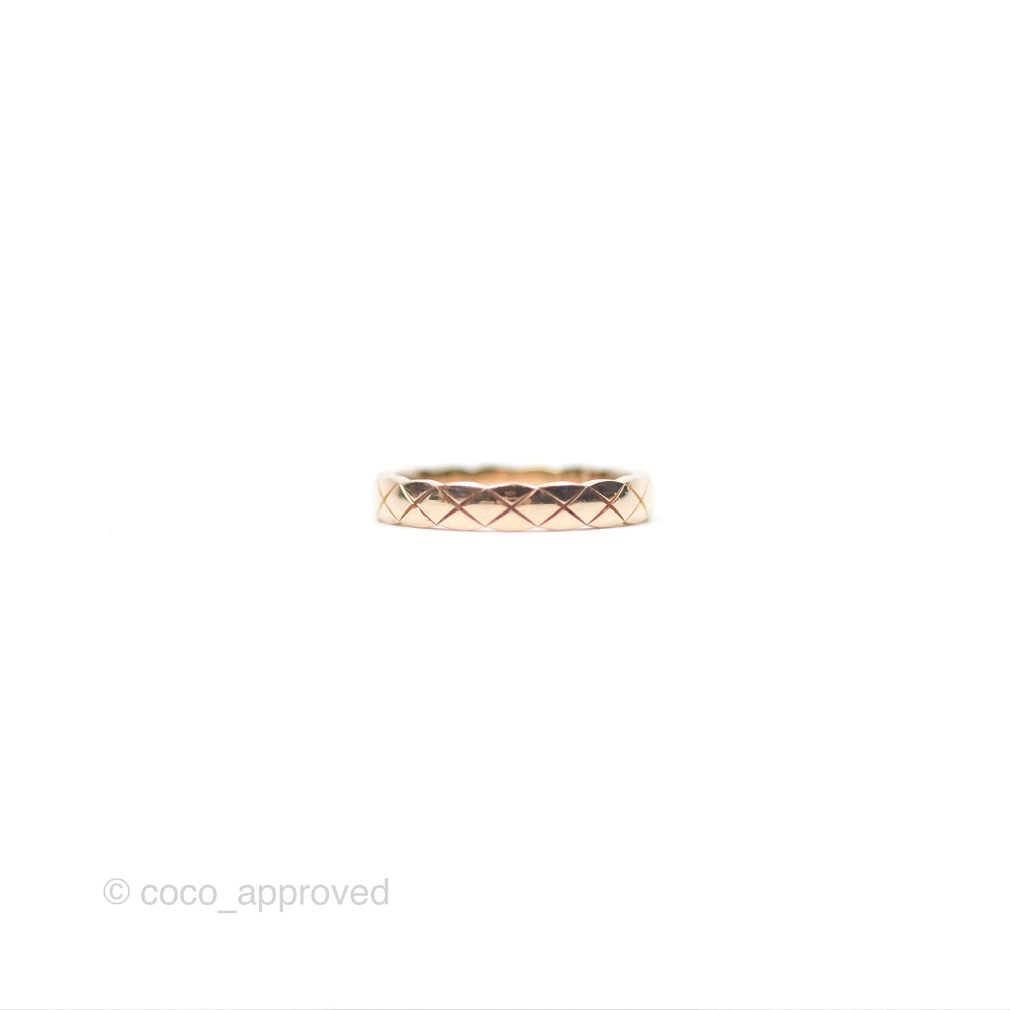 Chanel Coco Crush Ring 18K Beige Gold Size 50