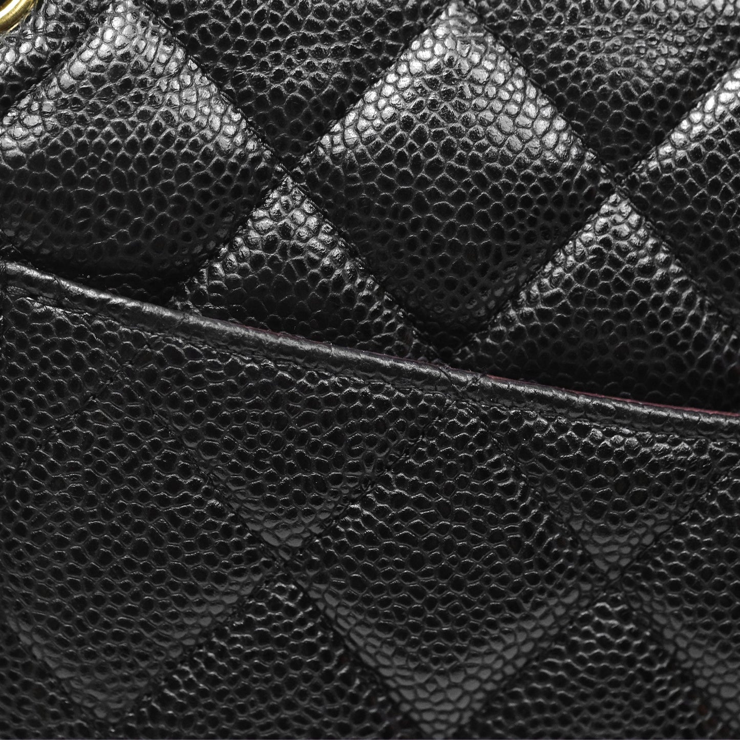 Chanel Jumbo Double Flap Quilted Black Caviar Gold Hardware⁣⁣