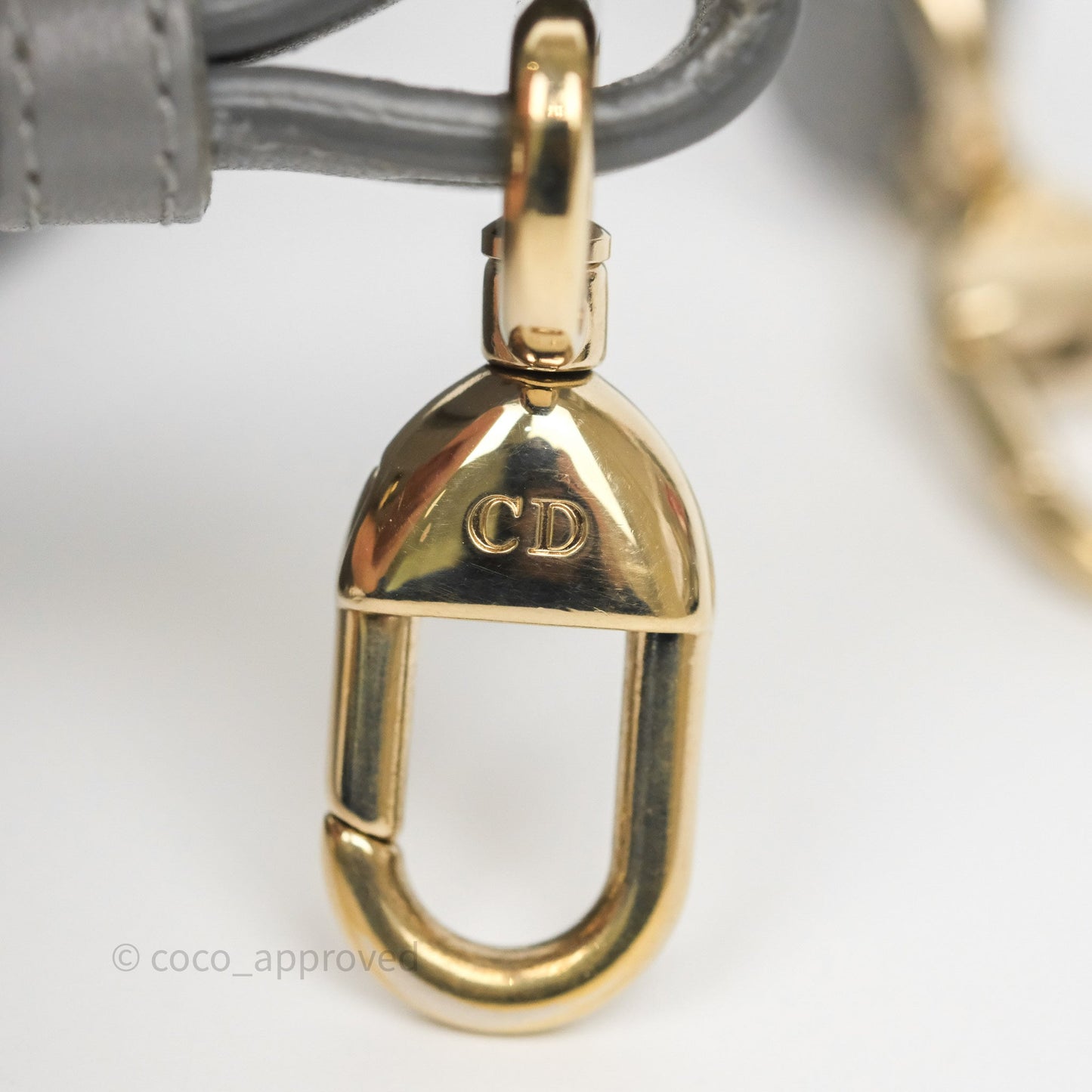 Dior Lady Dior My ABCDior Grey Lambskin Cannage