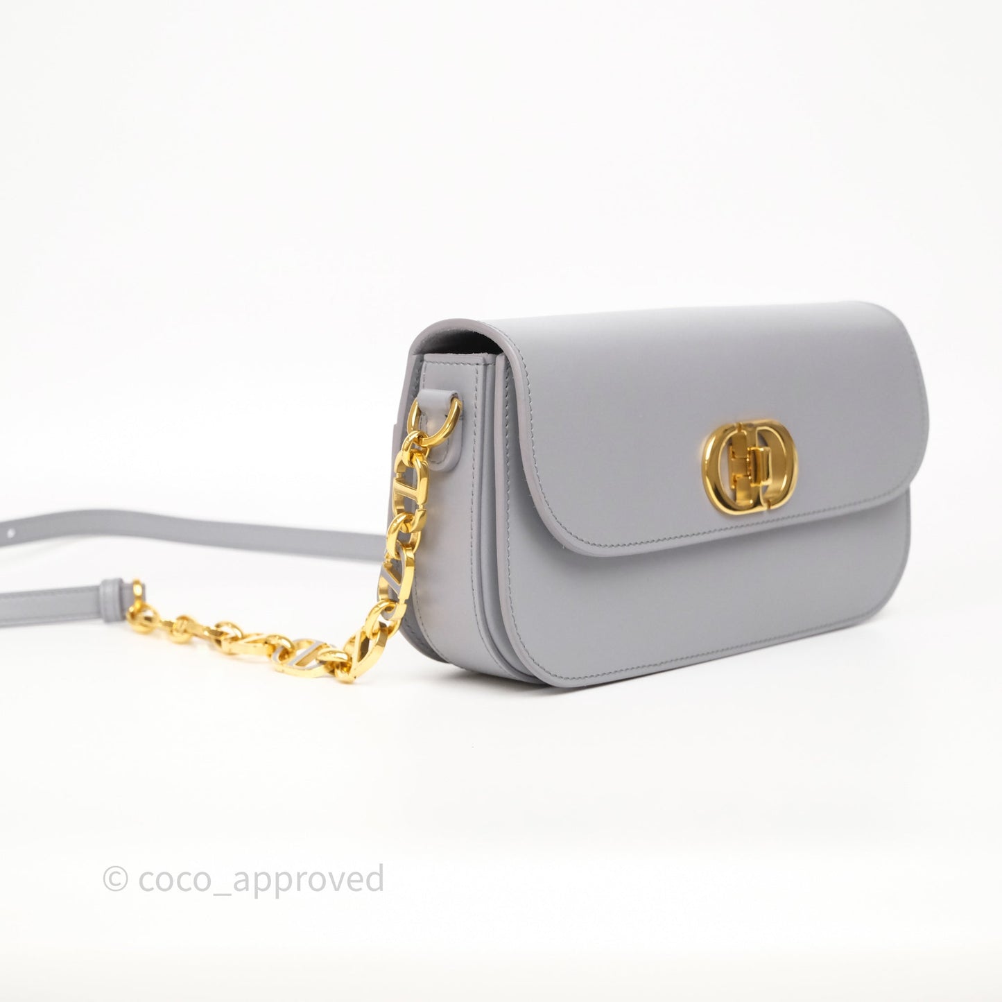Dior 30 Montaigne Avenue Bag Grey Box Calfskin