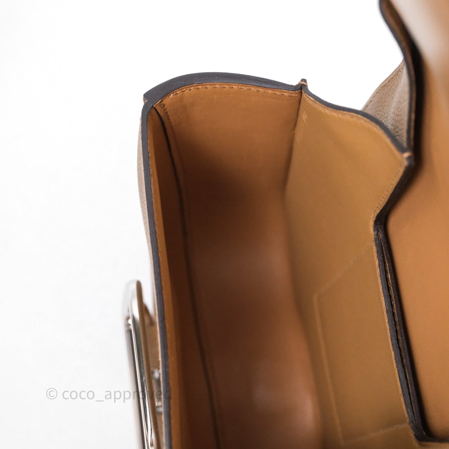 Hermès Della Cavalleria Mini Bag Alezan 3G Epsom Palladium Hardware