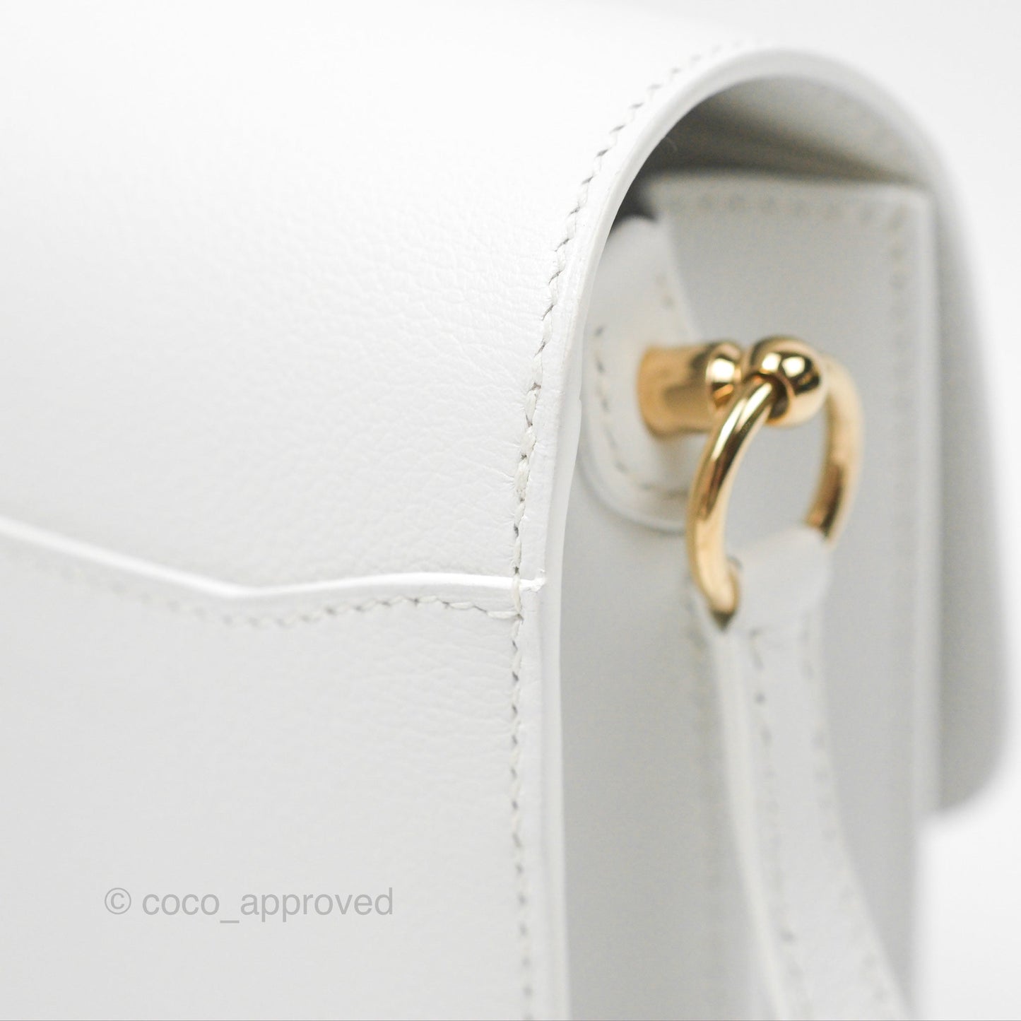 Hermès Roulis Mini 18 New White Evercolor Permabrass Hardware