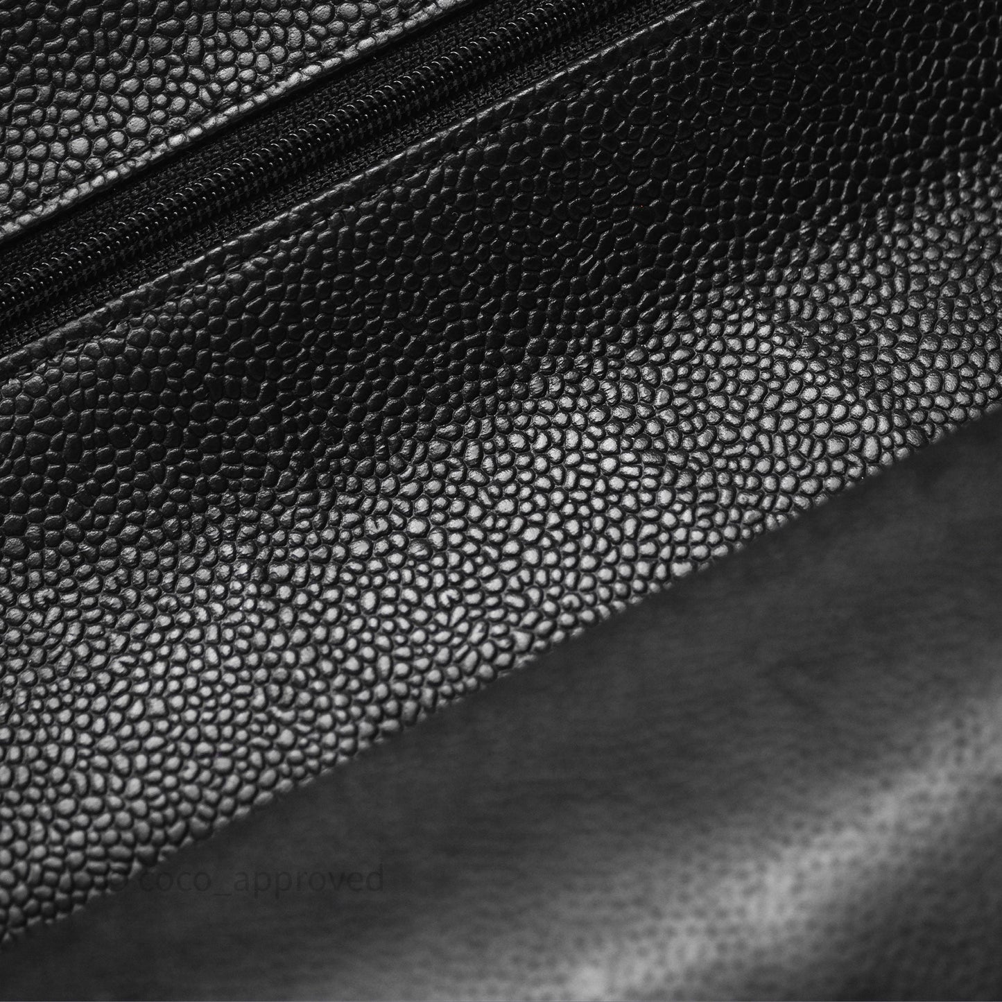 Chanel Classic M/L Medium Flap Quilted Black Caviar Silver Hardware