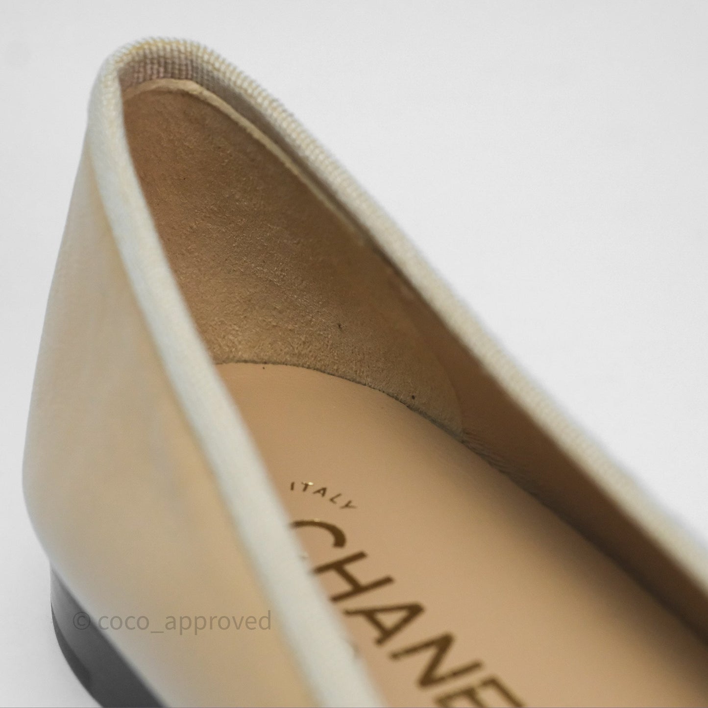 Chanel Ballerina Flats Black/Beige Size 38