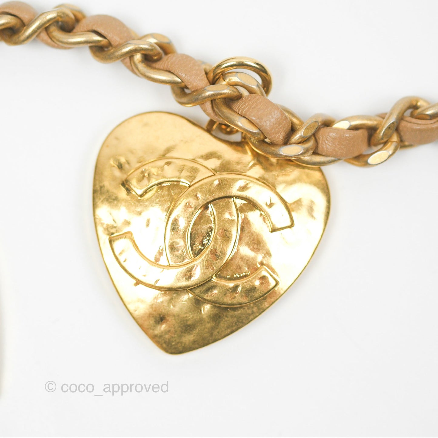 Chanel Mini Flap Bag With Heart CC Charm Dark Beige Lambskin Aged Gold Hardware