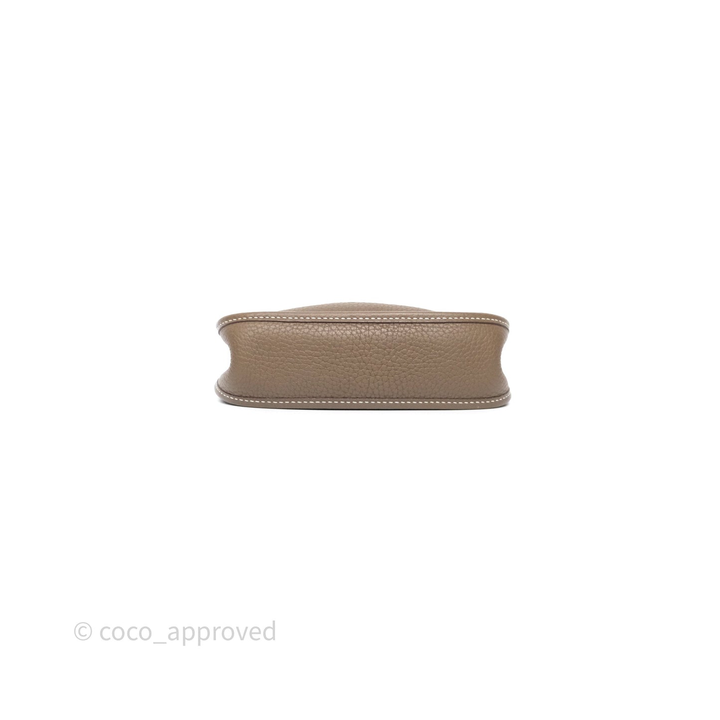 Hermès Mini Evelyne 16 Etoupe 18 Clemence Palladium Hardware
