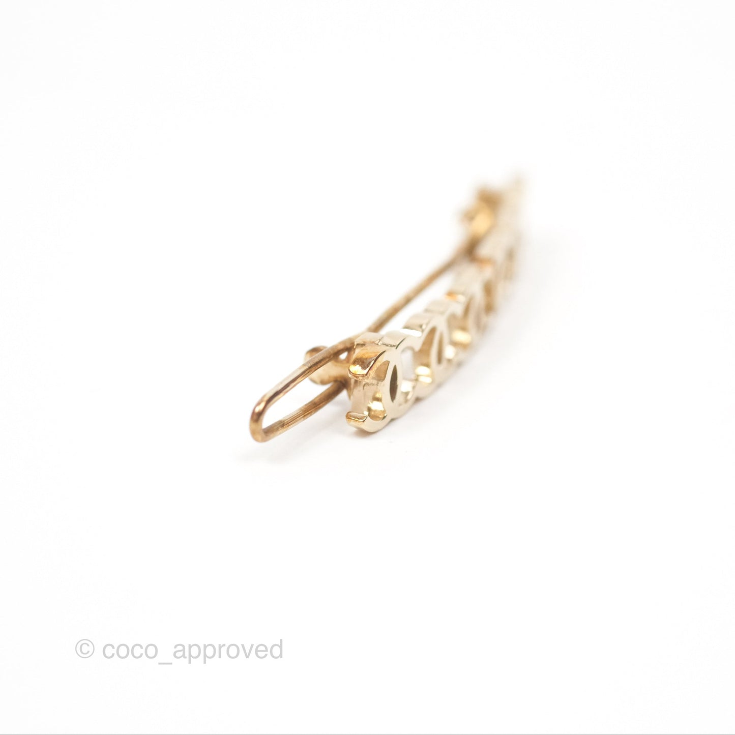 Chanel CC Hair Clip Gold Tone 21A