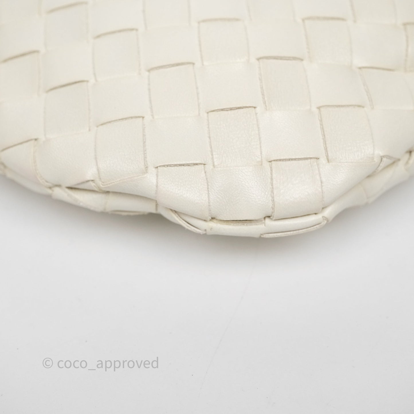 Bottega Veneta Small Turn Pouch Nappa Intrecciato White