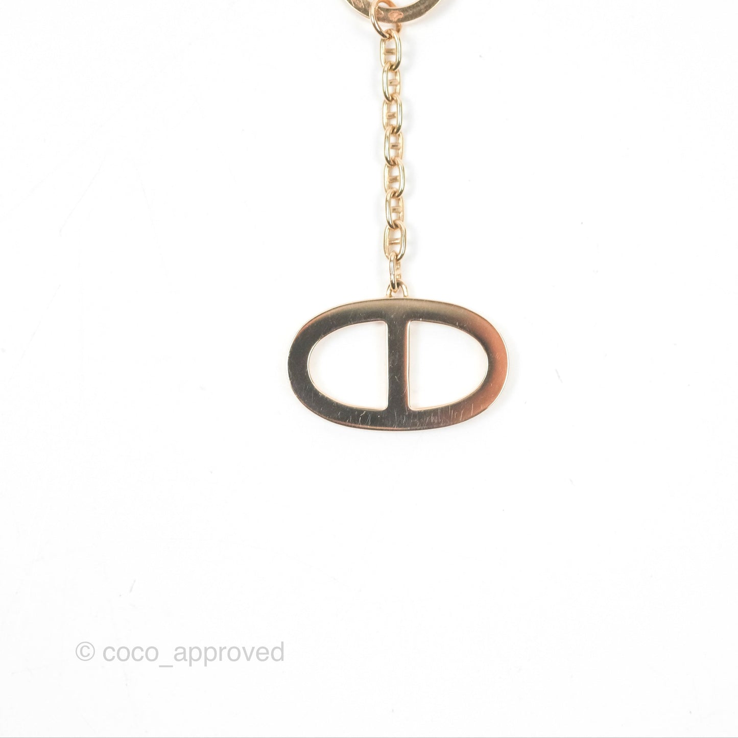 Hermès Chaine D'ancre Contour Pendant Rose Gold