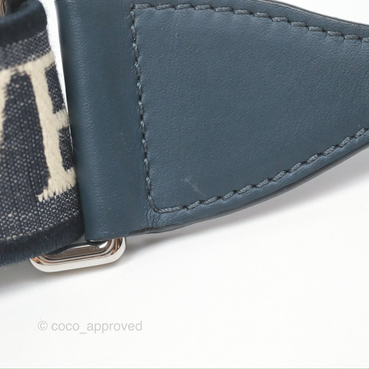 Loewe Mini Gate Dual bag Onyx Blue Soft Calfskin Jacquard Strap