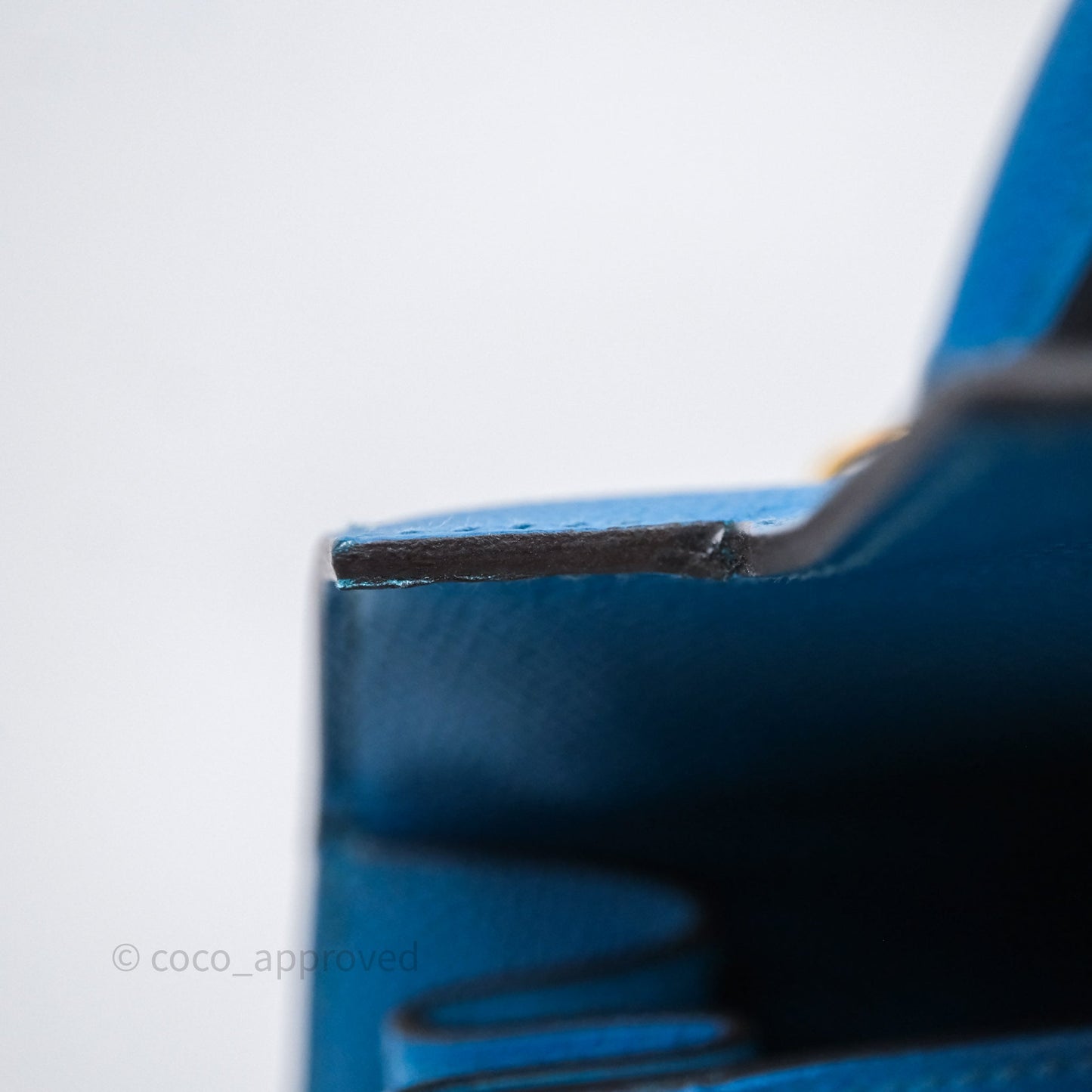 Hermès Kelly 28 Blue Epsom Gold Hardware