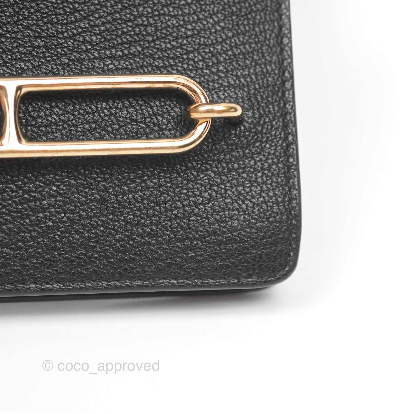 Hermès Roulis Slim Wallet Black Noir 89 Chevre Mysore Gold Hardware