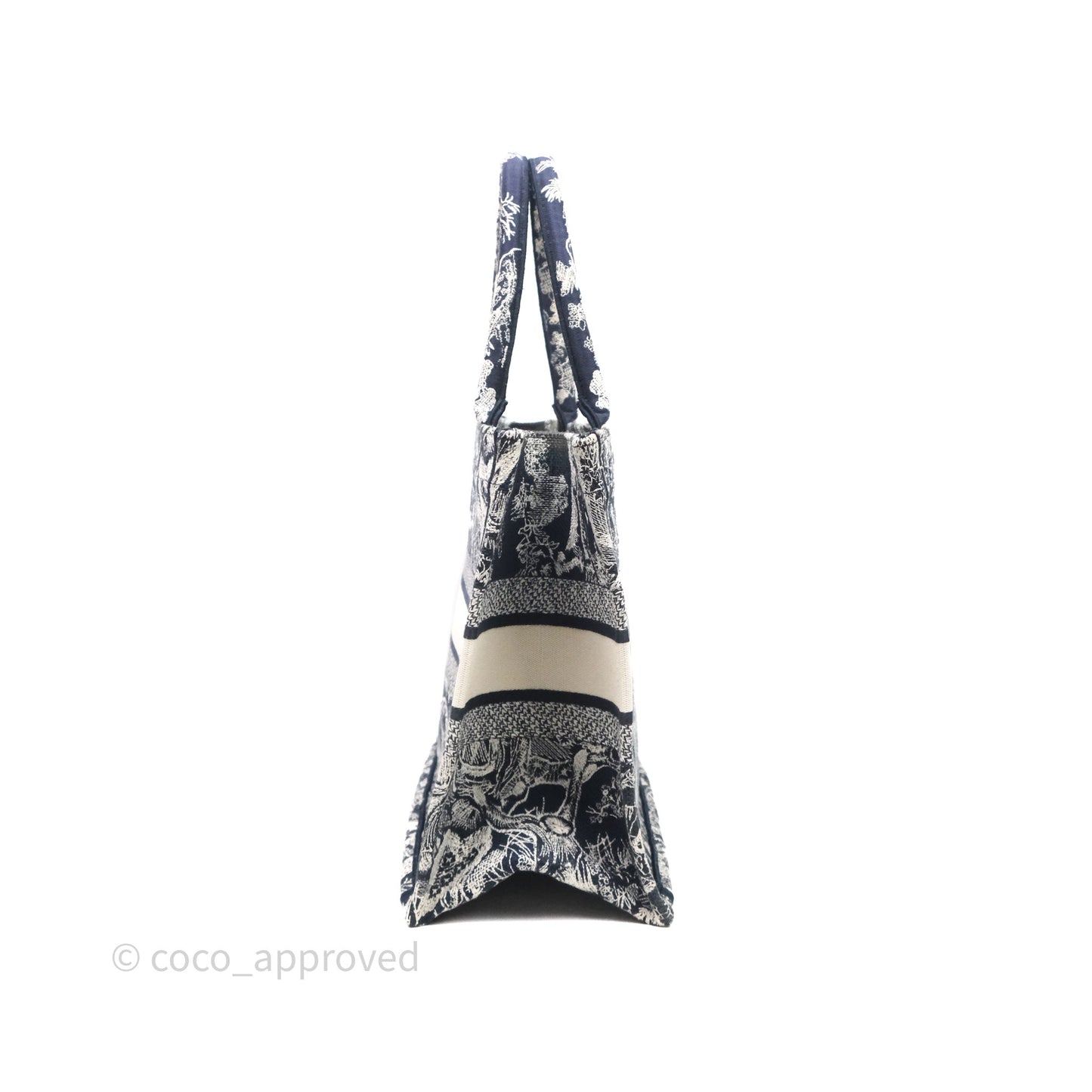 Christian Dior Toile De Jouy Medium Book Tote Canvas