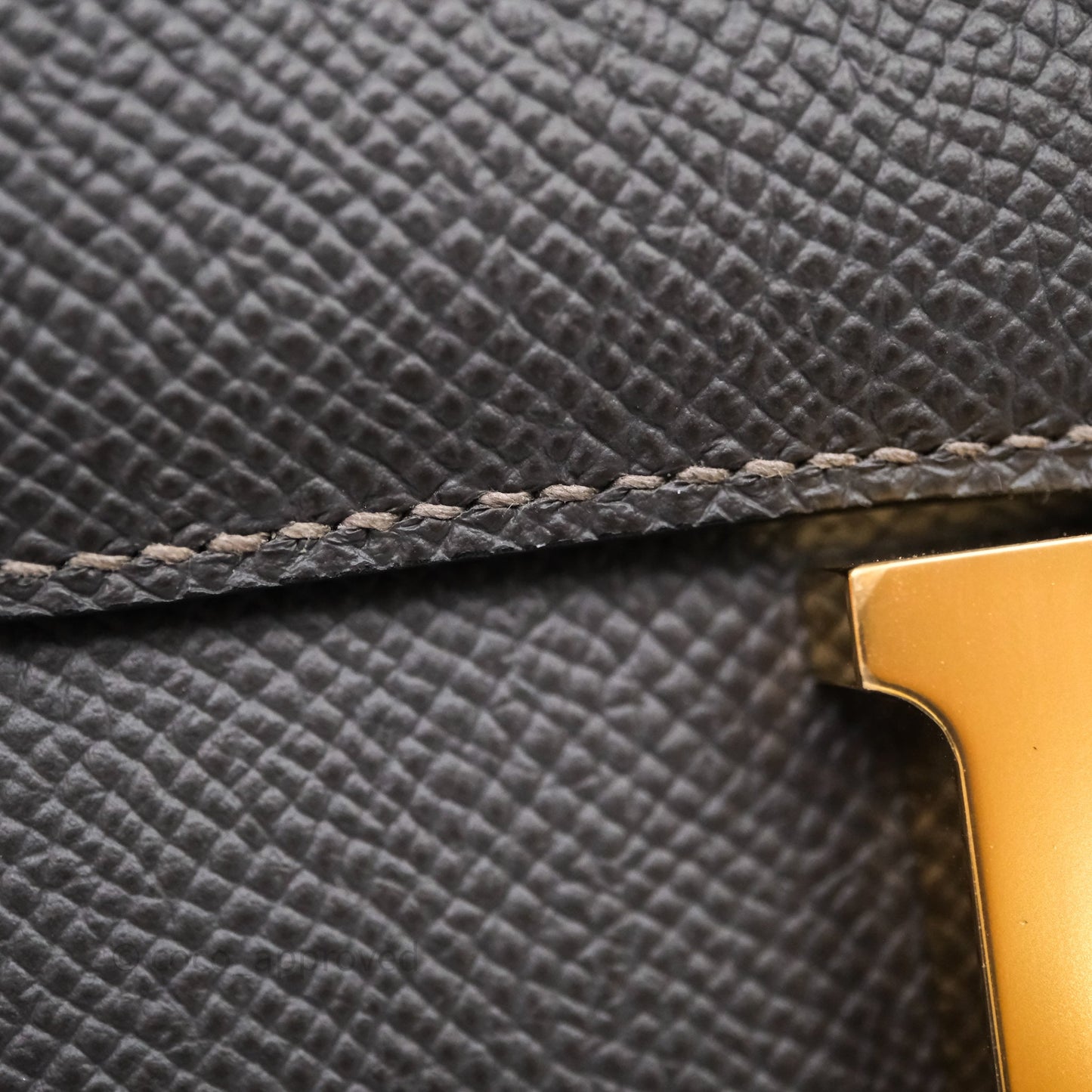 Hermès Constance Mini 18cm Graphite 88 Epsom Gold Hardware