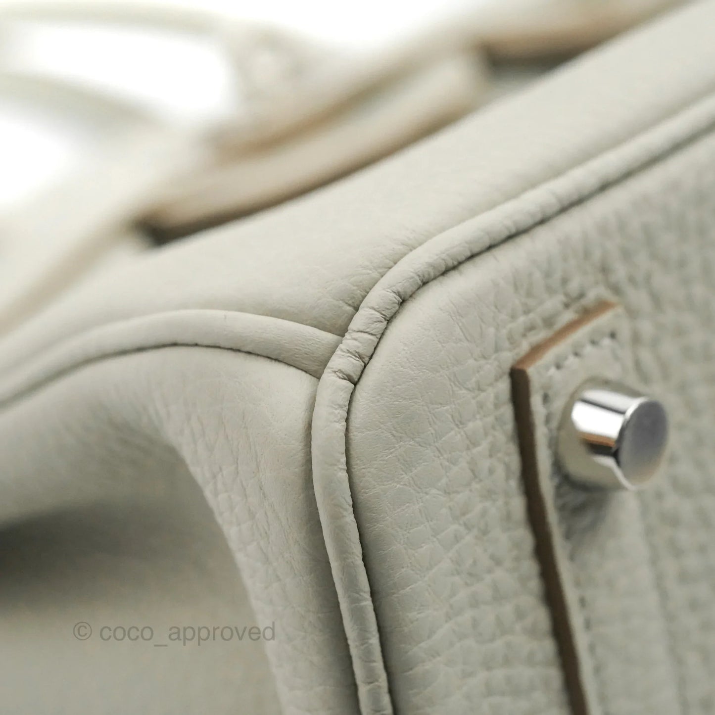 Hermes Birkin 25 Gris Perle Togo 80 Palladium Hardware