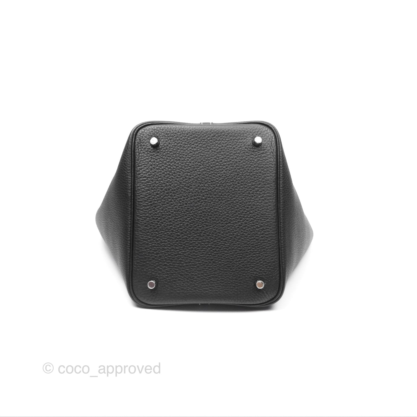 Hermès Picotin 22 Stitch Black Clemence Palladium Hardware
