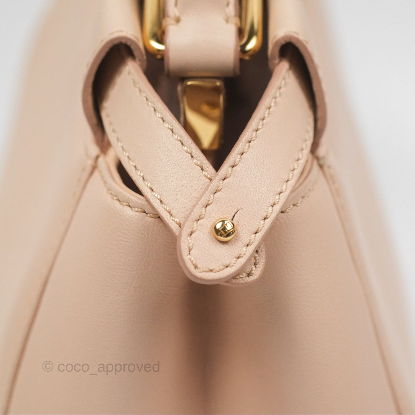 Fendi Mini Peekaboo Bag Light Pink Lambskin Gold Hardware