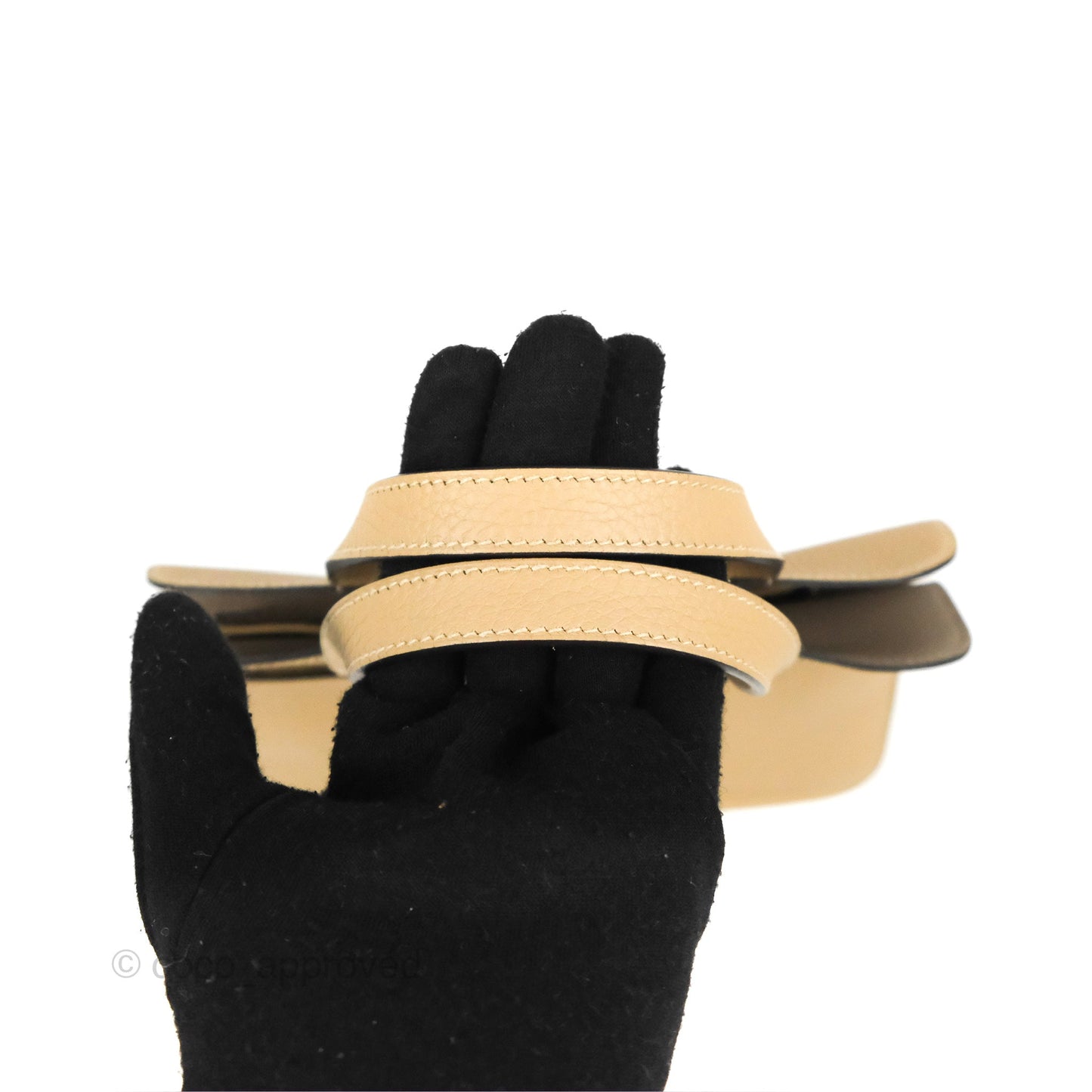 Hermès Halzan 25 Trench/Etoupe Clemence Gold Hardware