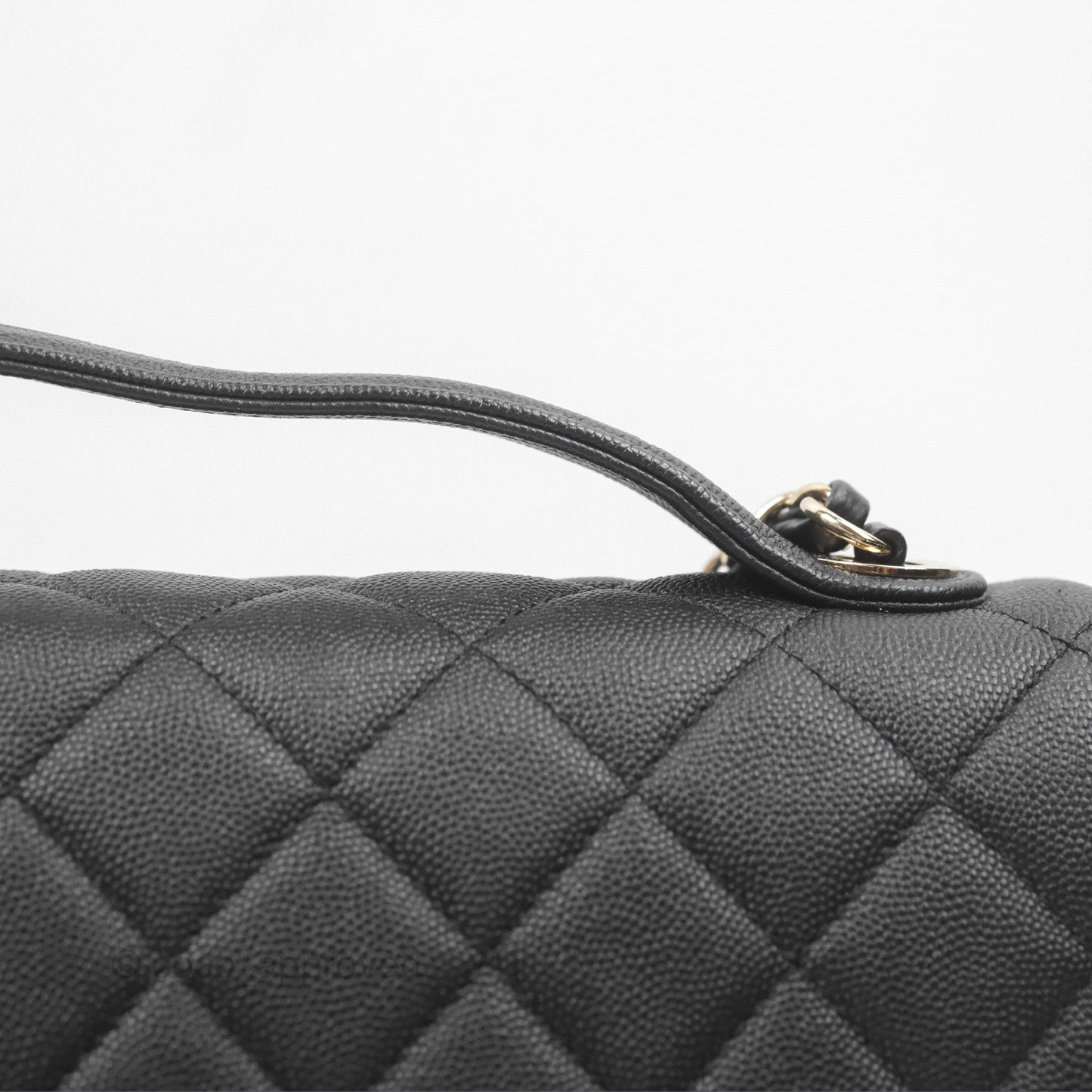 Chanel Quilted Large Business Affinity Flap Black Caviar Gold Hardware