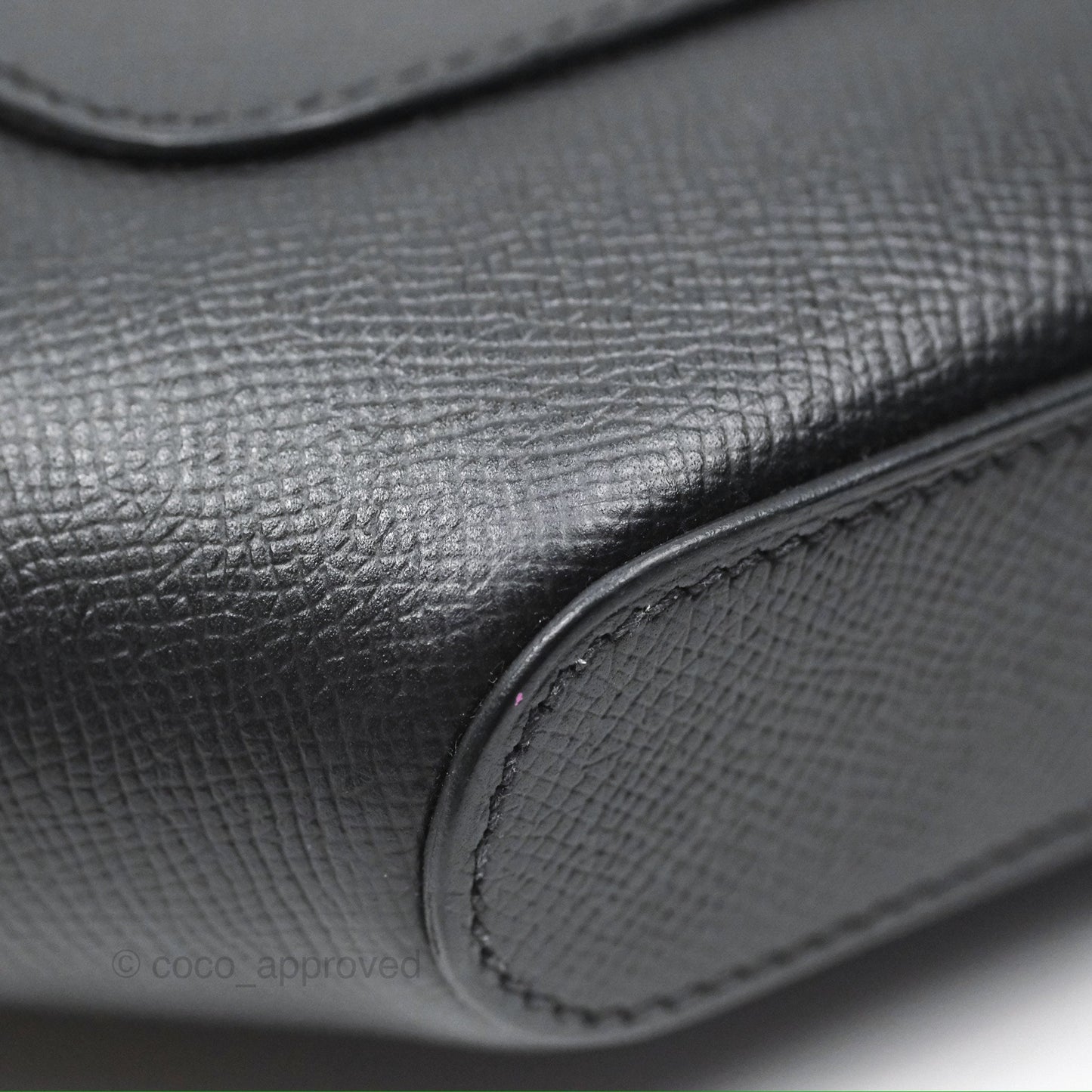 Hermes Octogone 23 Black Epsom