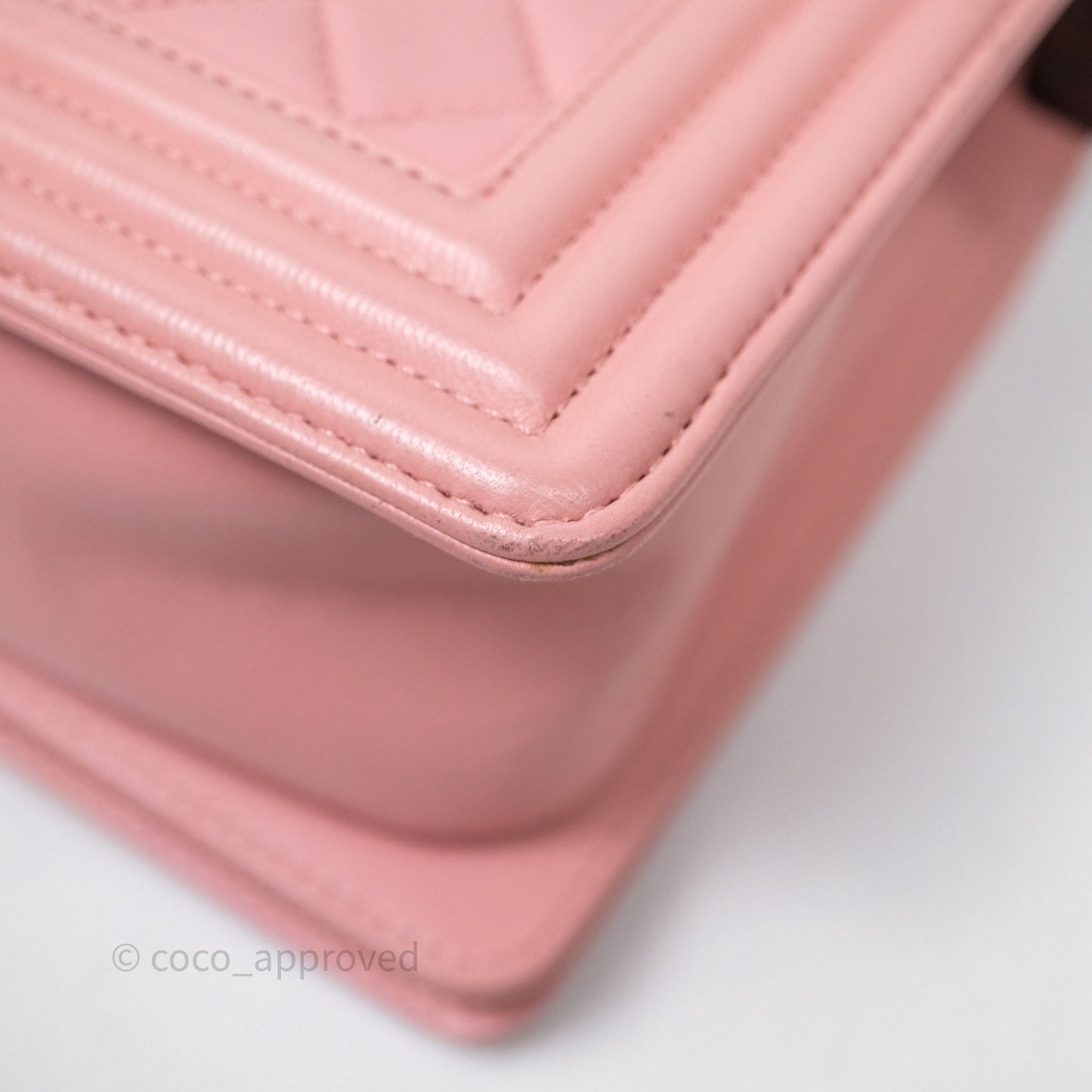 Chanel Quilted Medium Boy Pink Lambskin Ruthenium Hardware