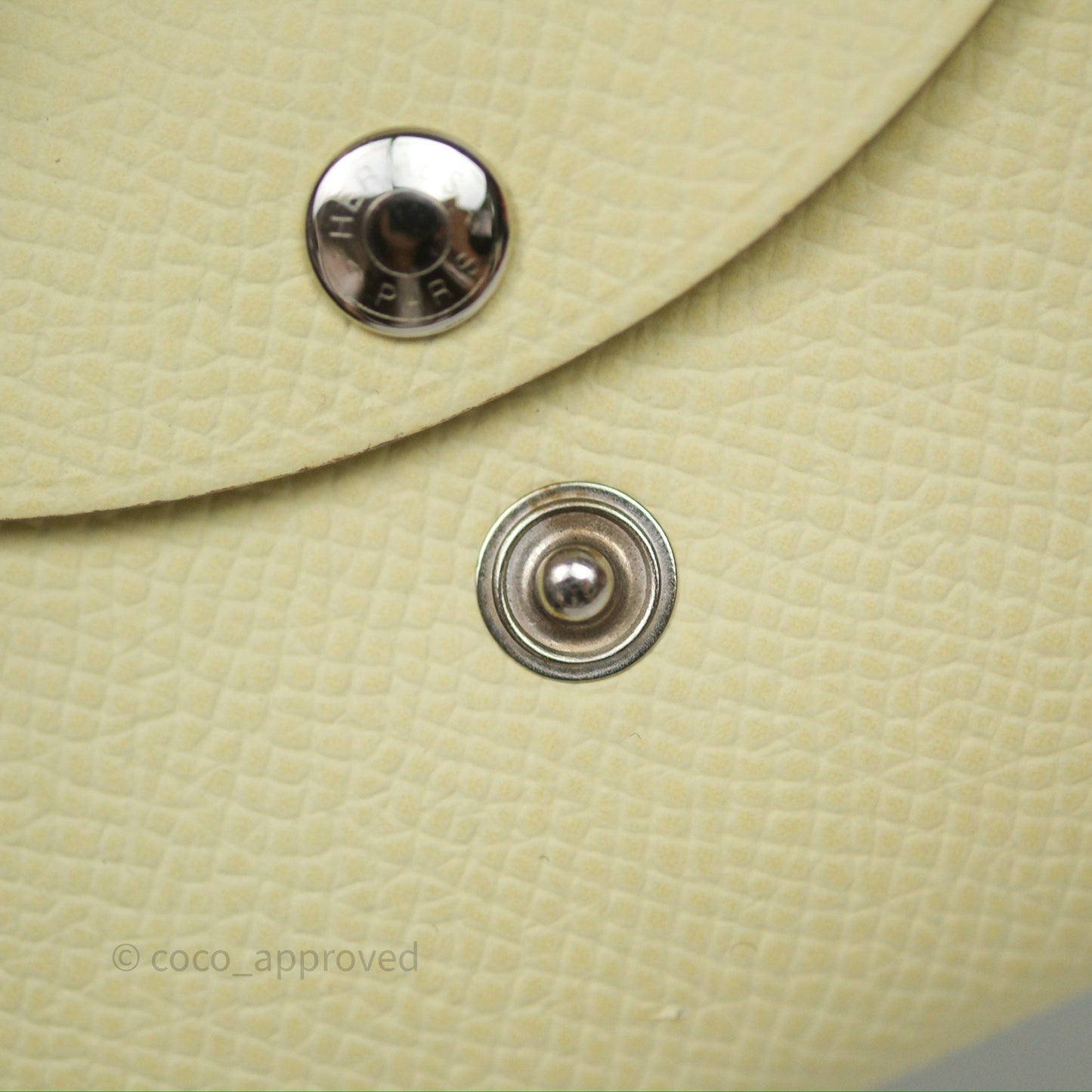 Hermès Calvi Card Holder Jaune Milton I8 Epsom