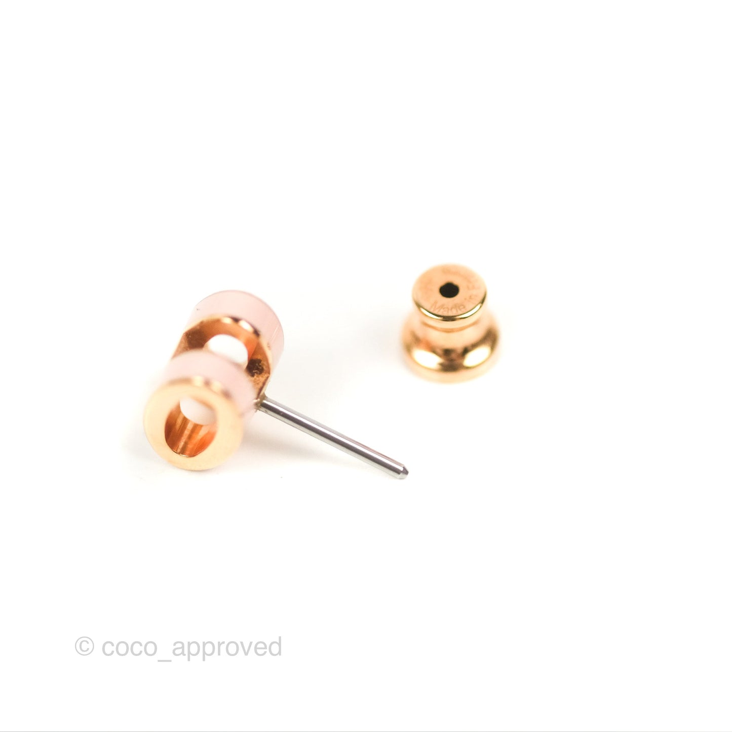 Hermès Mini Pop H Earrings Rose Gold Hardware