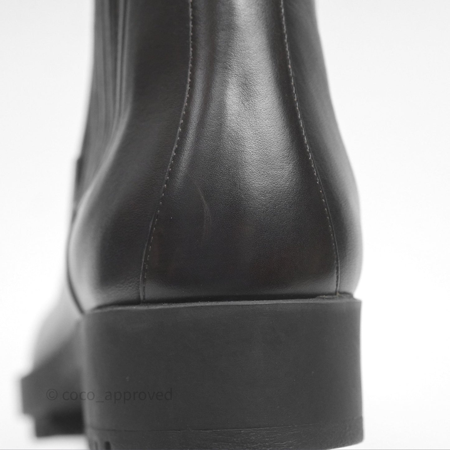 Hermès Kross Training Boots Moka Brown Calfskin Size 35