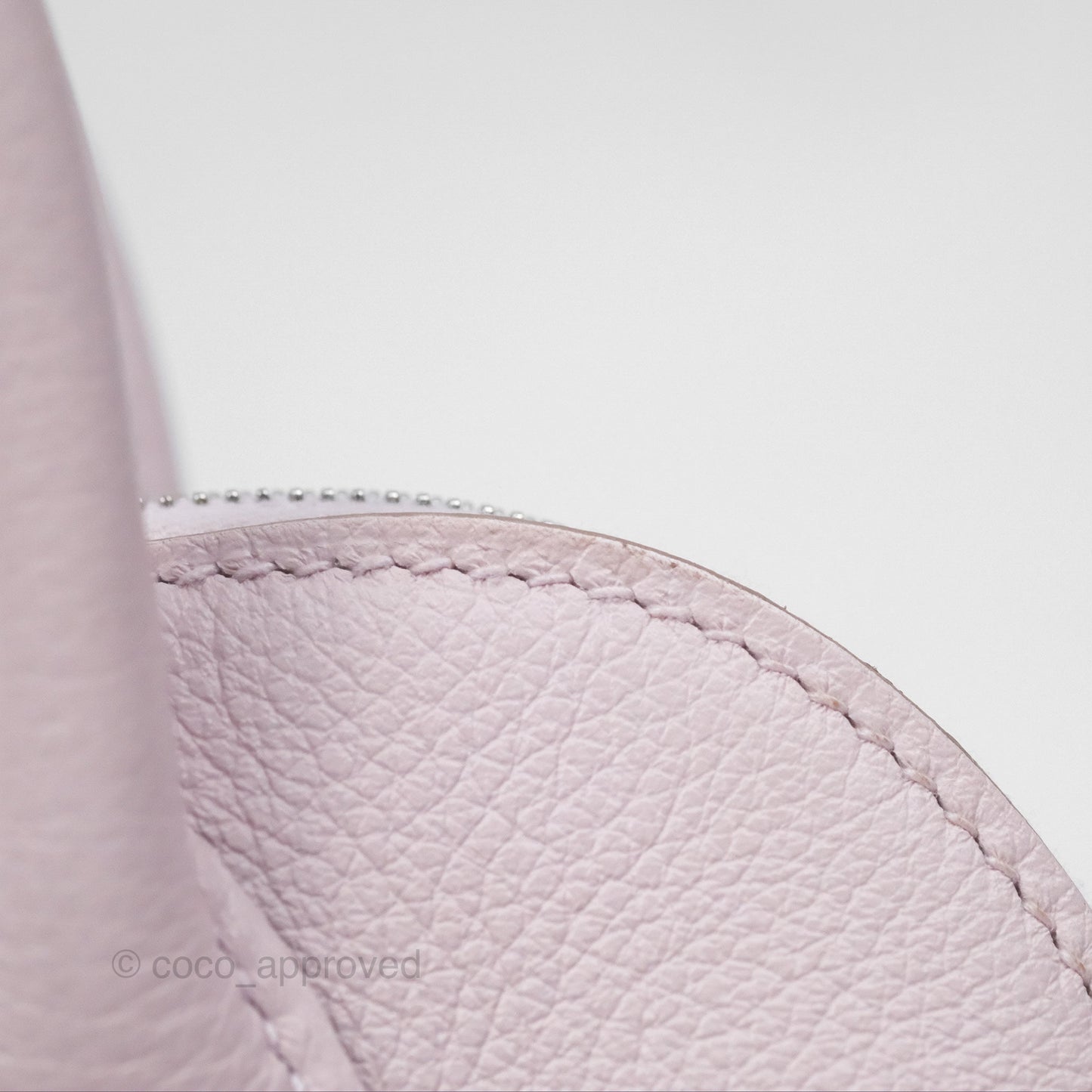 Hermès Bolide Mini 1923 Verso Evercolor Mauve Pale 09/ Caramel 28 Palladium Hardware