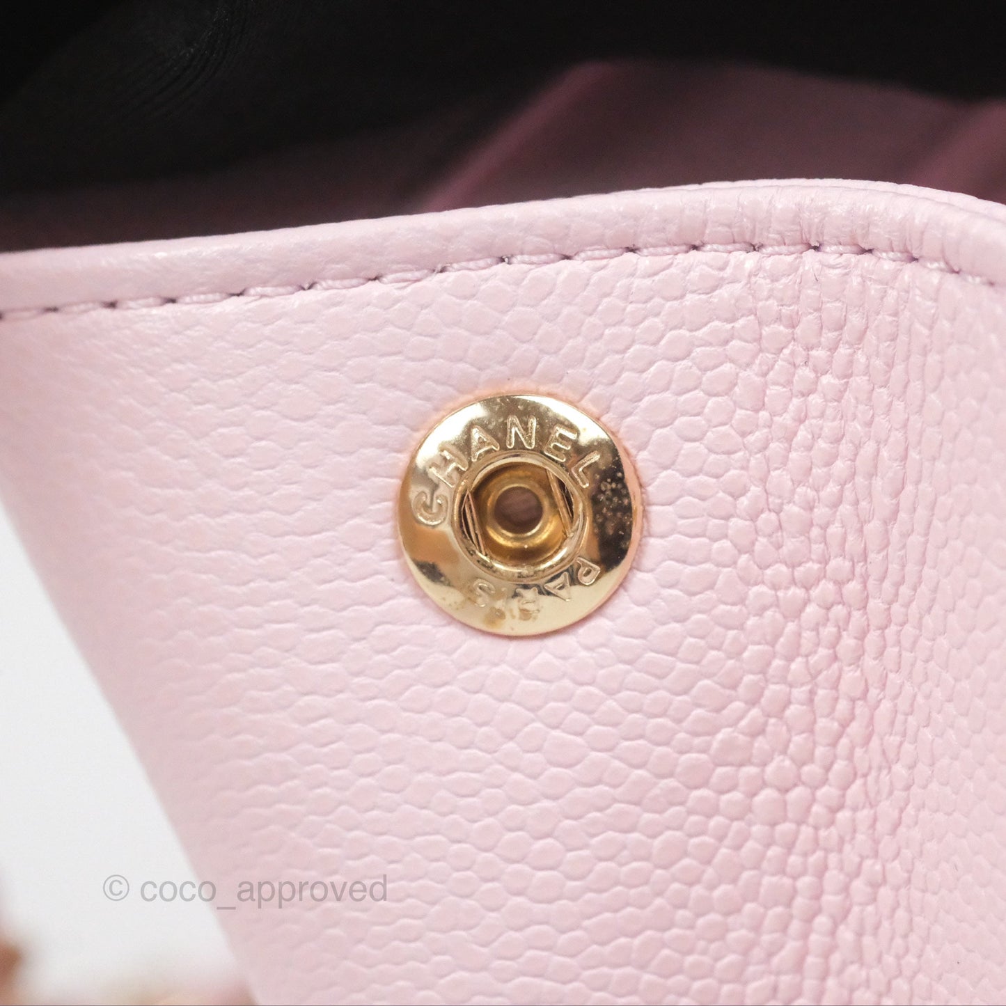 Chanel Quilted Small Business Affinity Flap Light Pink Caviar Gold Hardware