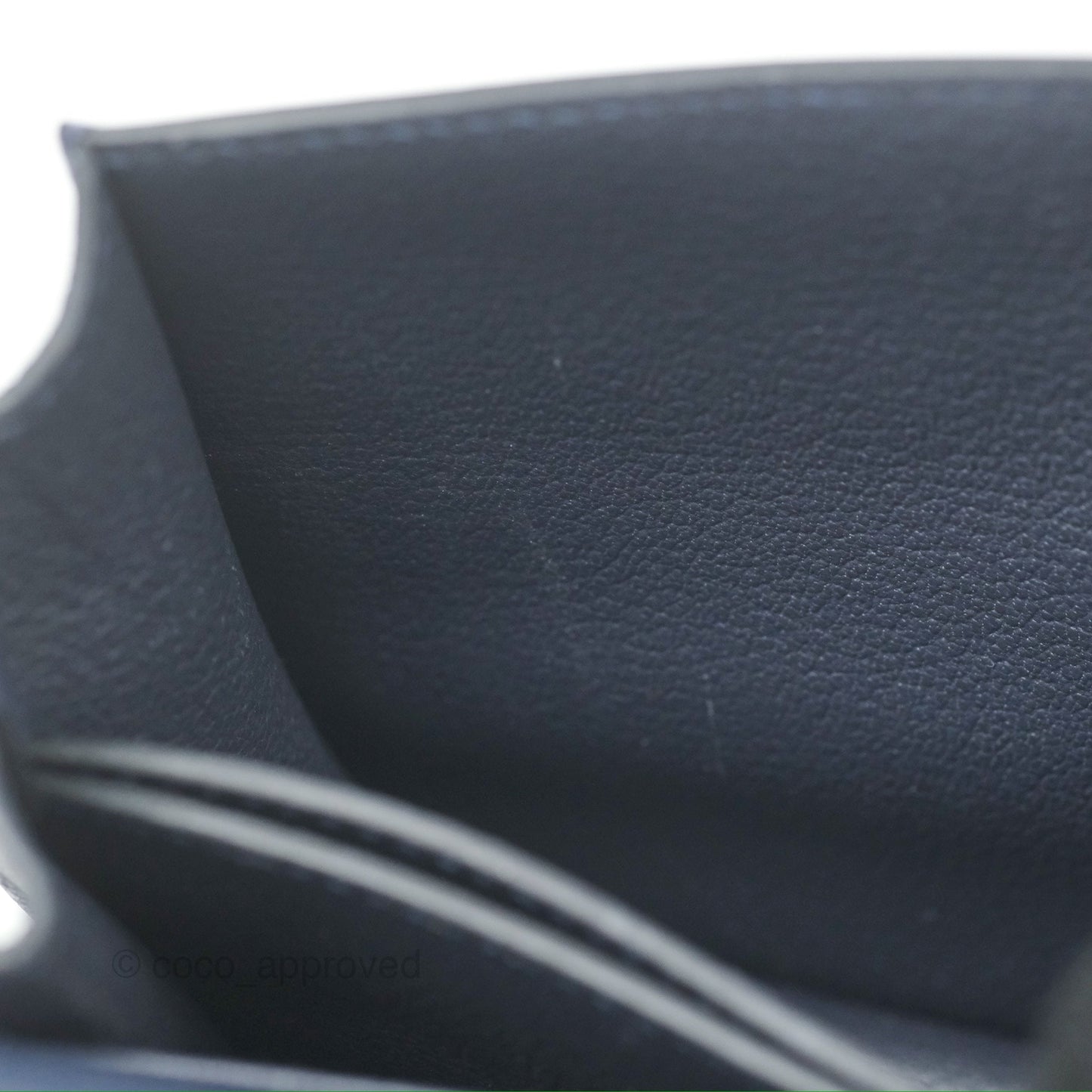 Hermès Roulis Mini 18 Blue Nuit Evercolor Palladium Hardware