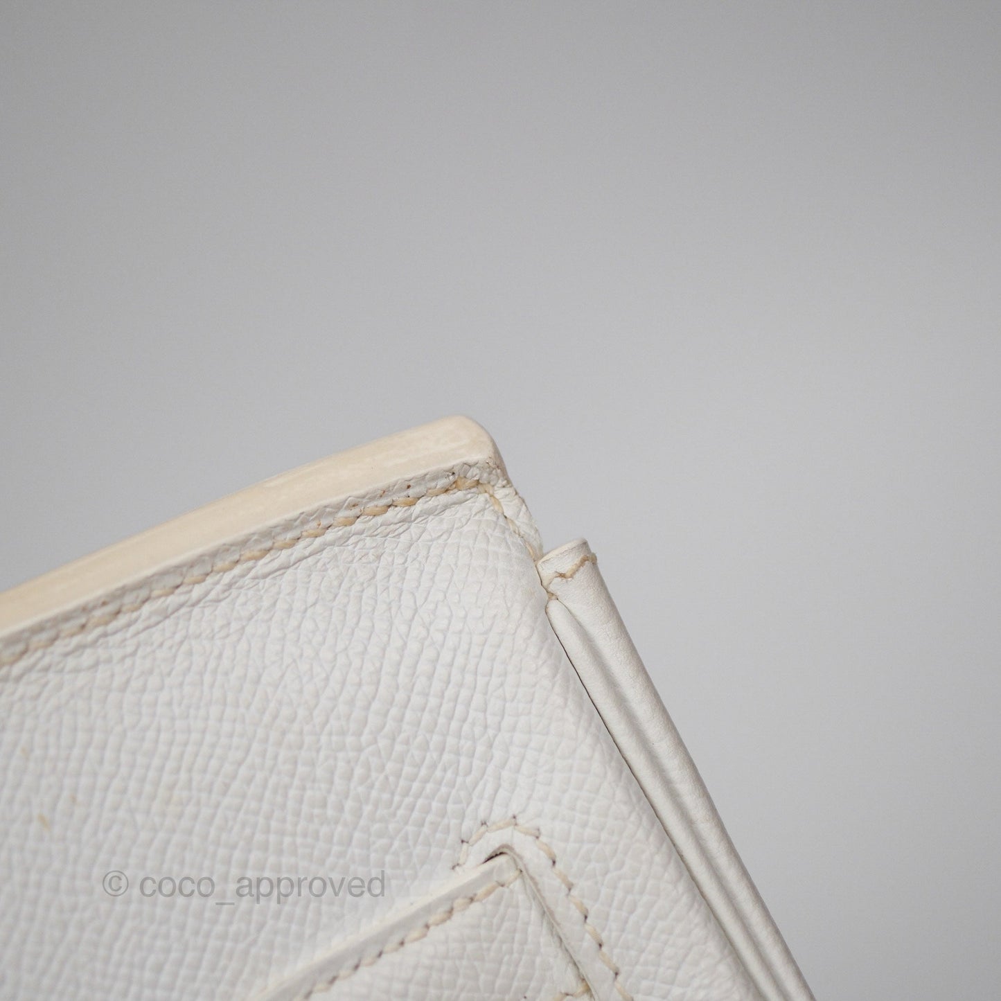 Hermès Birkin 30 Retourne White Epsom Palladium Hardware