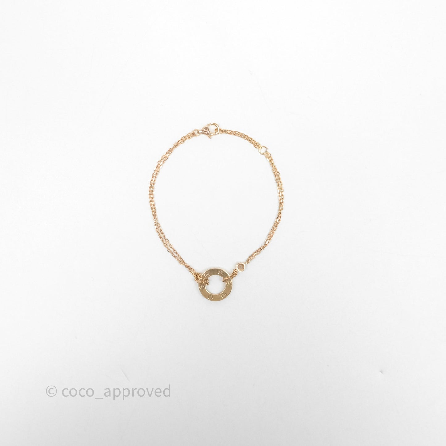Cartier Love Bracelet Rose Gold Diamonds