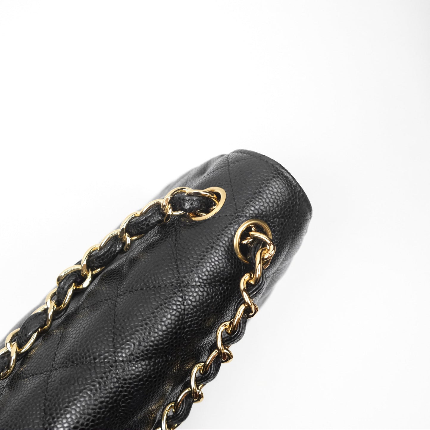 Chanel Jumbo Double Flap Black Caviar Gold Hardware⁣⁣