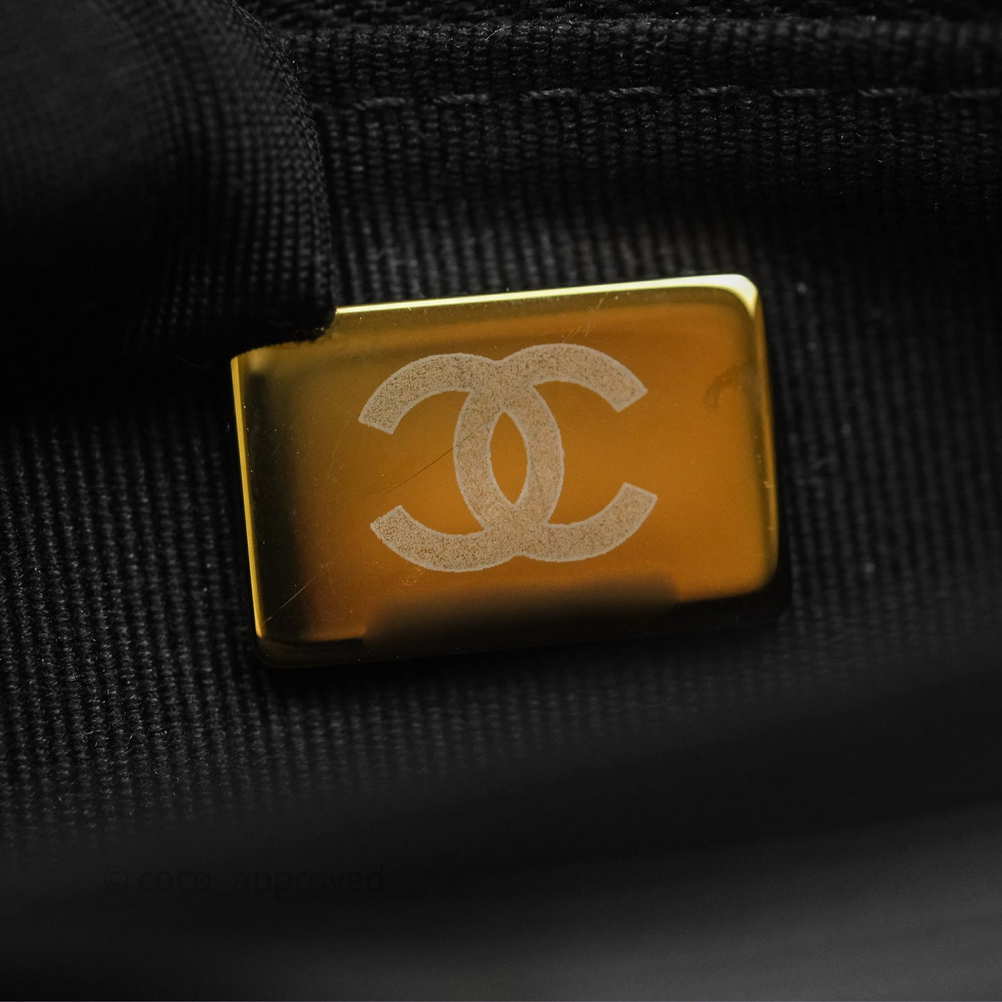 Chanel Heart Adjustable Chain WOC Black Lambskin Aged Gold Hardware 25C