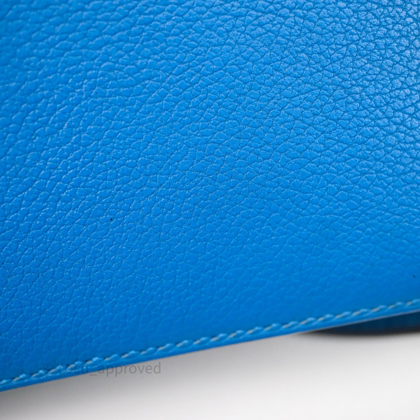 Hermès Roulis Mini 18 Bleu Zanzibar B3 Evercolor Gold Hardware