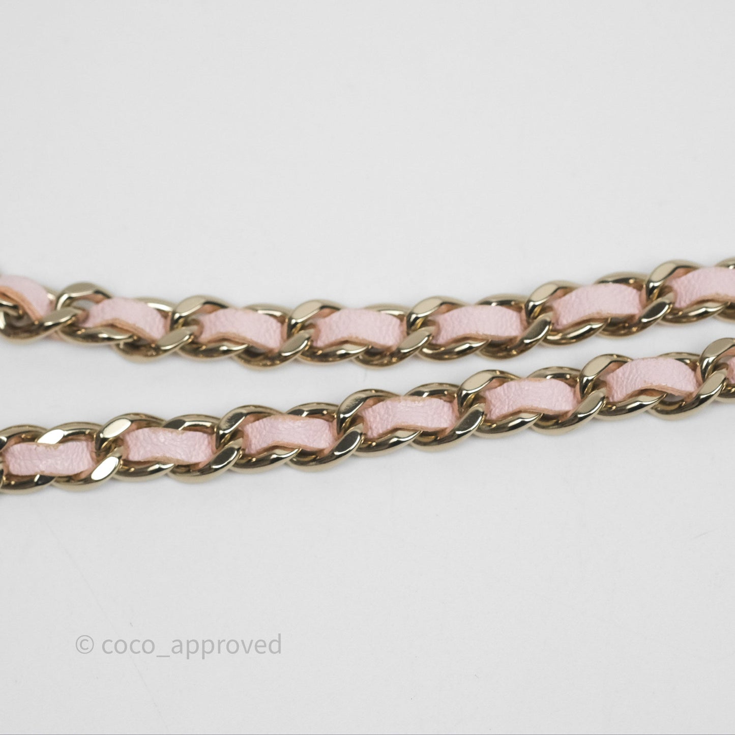 Chanel Vanity Rectangular Top Handle Light Pink Lambskin Gold Hardware