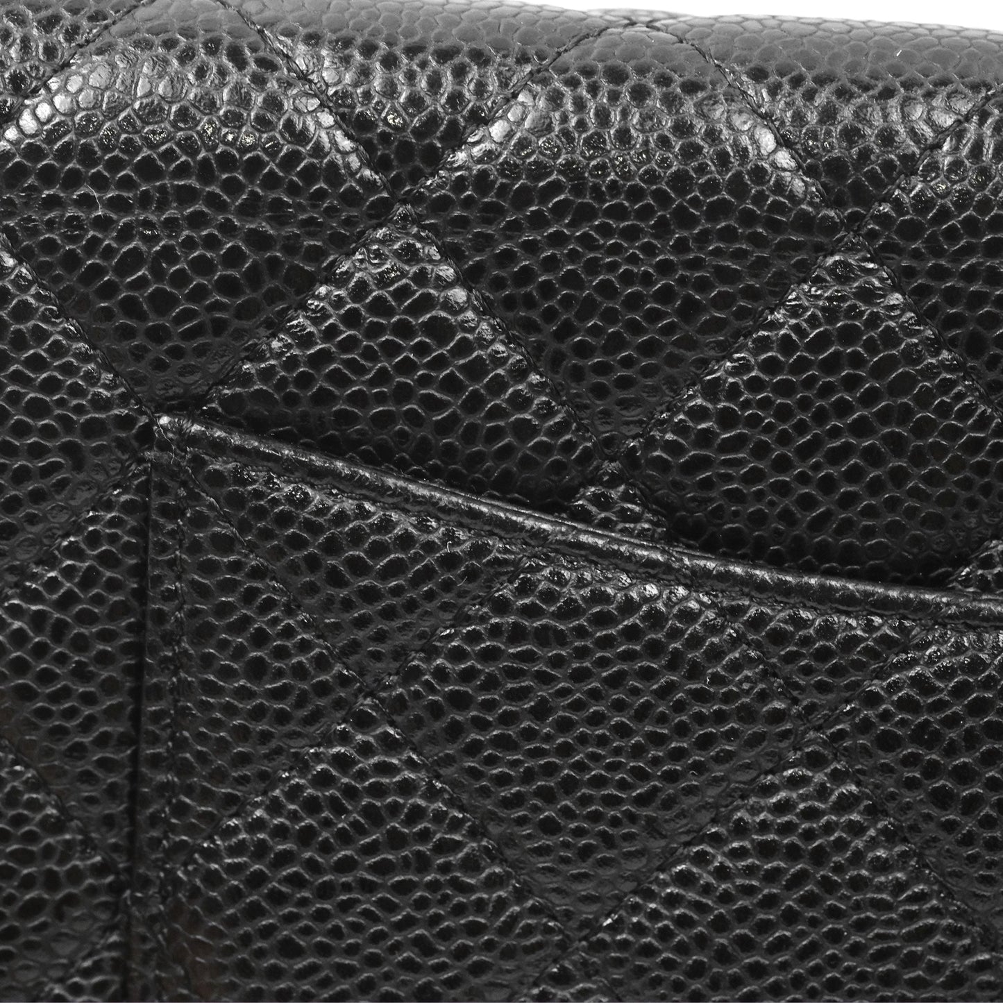 Chanel Quilted Classic Wallet On Chain WOC Black Caviar Gold Hardware