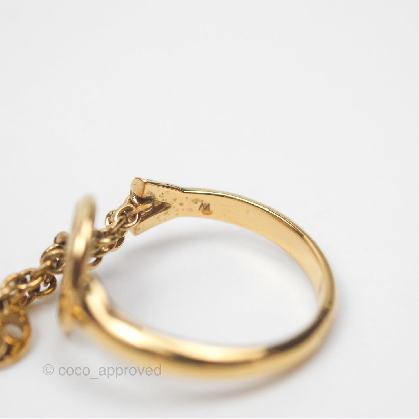 Louis Vuitton My Blooming Strass Ring Gold Tone