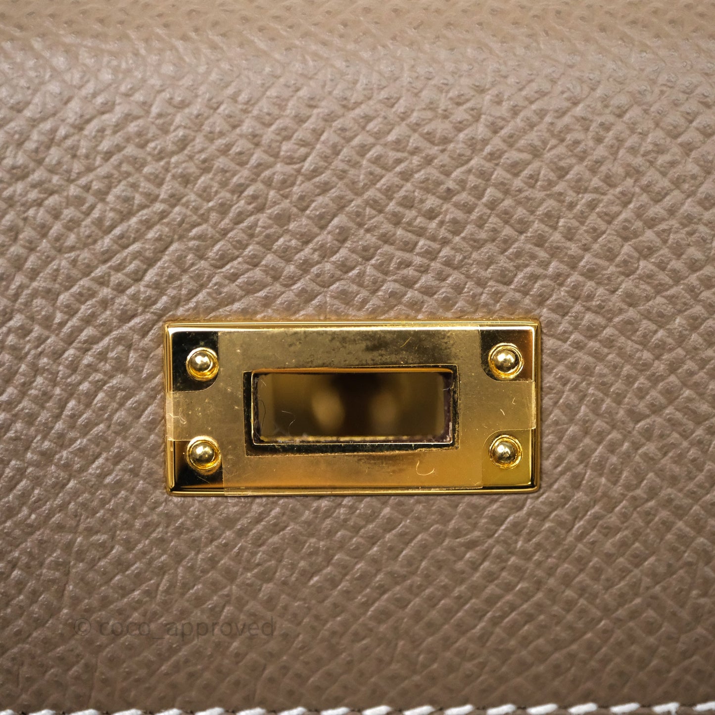 Hermes Kelly 25 Etoupe 18 Epsom Gold Hardware
