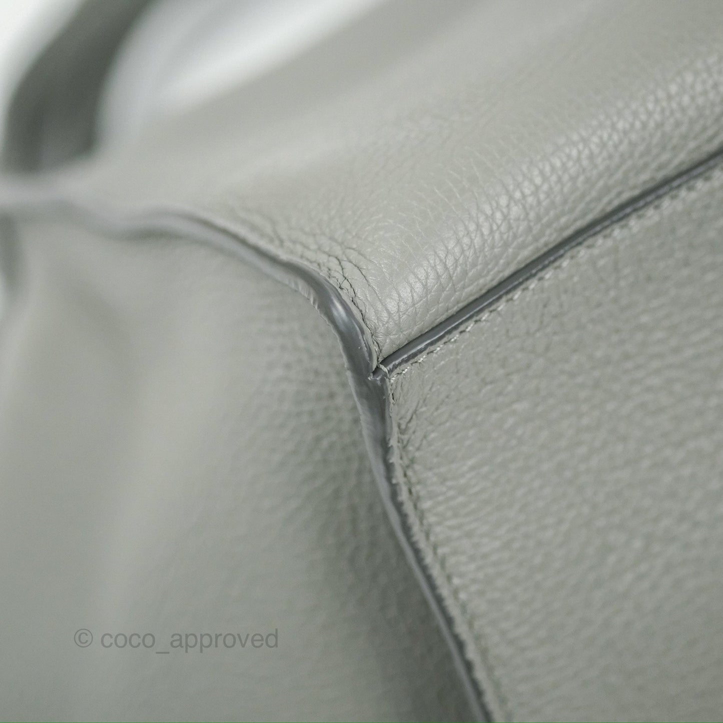 Celine Small Big Bag Grey Supple Grained Leather Silver Hardware