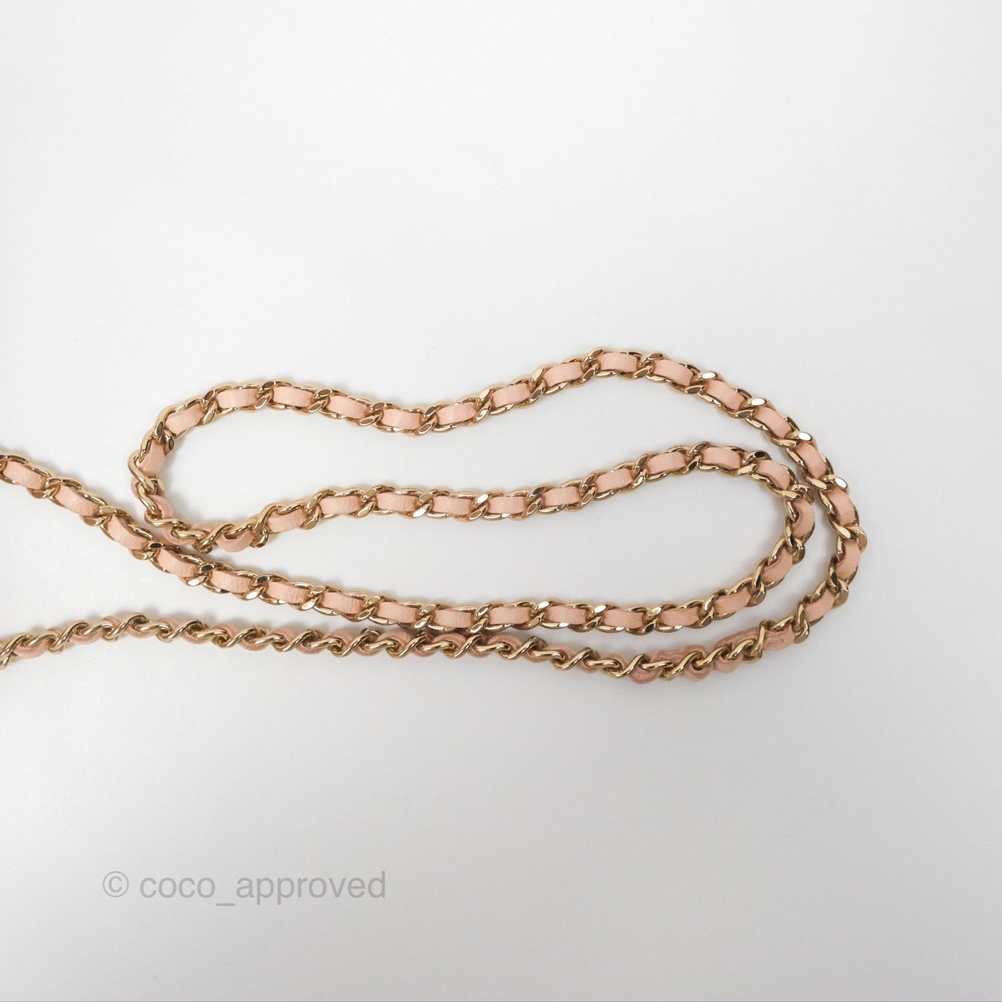 Chanel Mini Quilted Trendy CC Clutch With Chain Light Pink Lambskin Gold Hardware