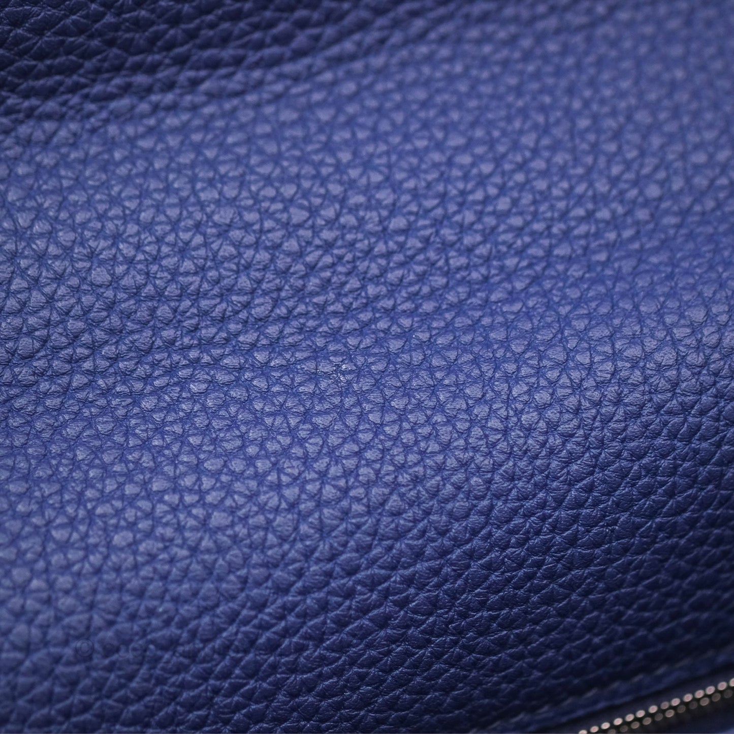 Hermès Kelly 32 Retourne Touch Bleu Encre Croc TM Palladium Hardware