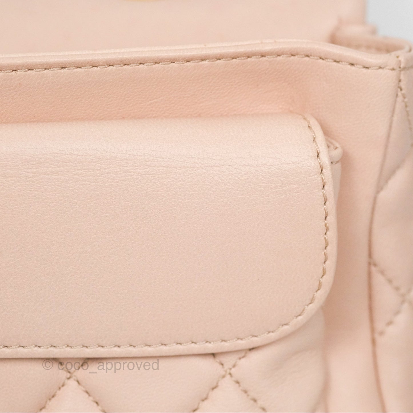 Chanel Flap Bag Pink Aged Gold Hardware