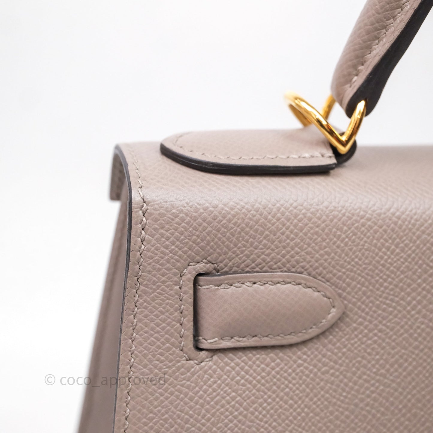Hermes Kelly 28 Gris Asphalte Epsom Gold Hardware