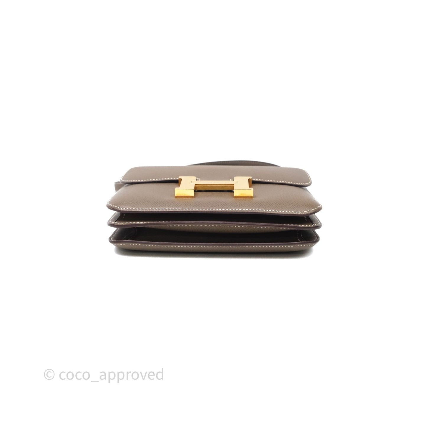 Hermès Constance Mini 18cm Etoupe Epsom Gold Hardware